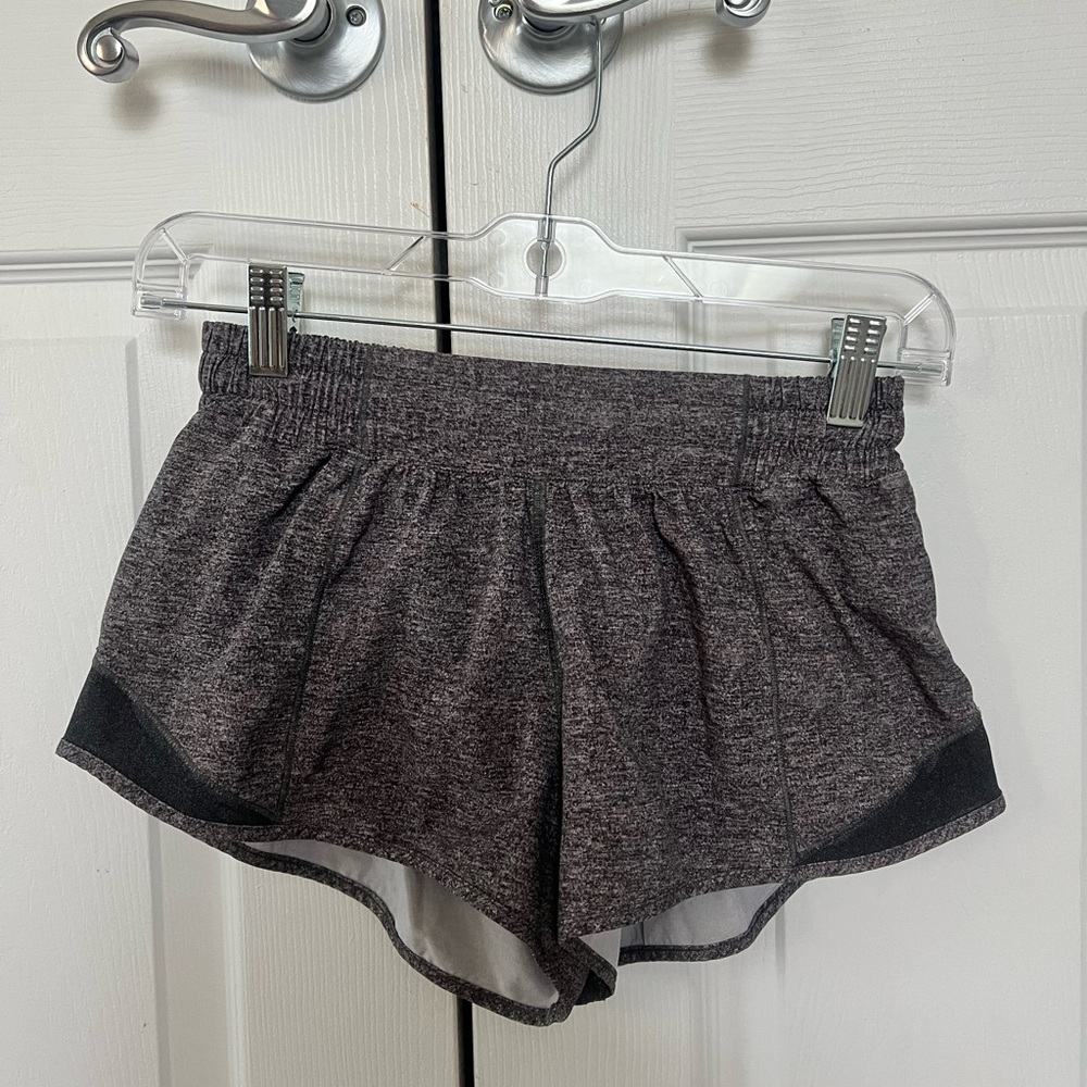 Lululemon grey hotty hot shorts regular length